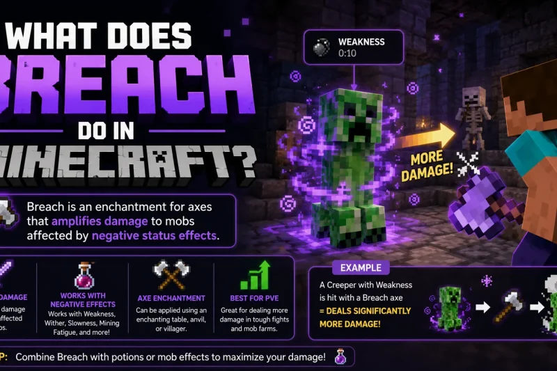 What Does Breach Do in Minecraft?
