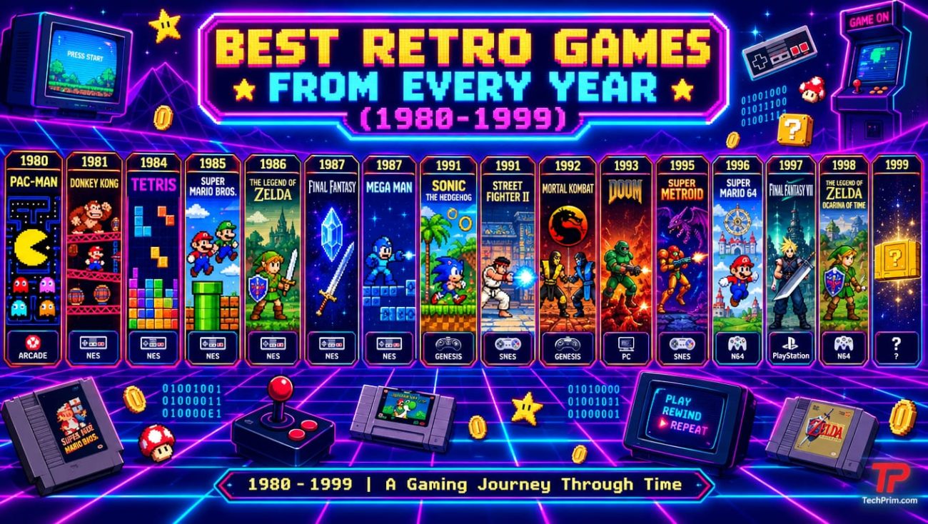Best Retro Games From Every Year (1980–1999) - Techprim