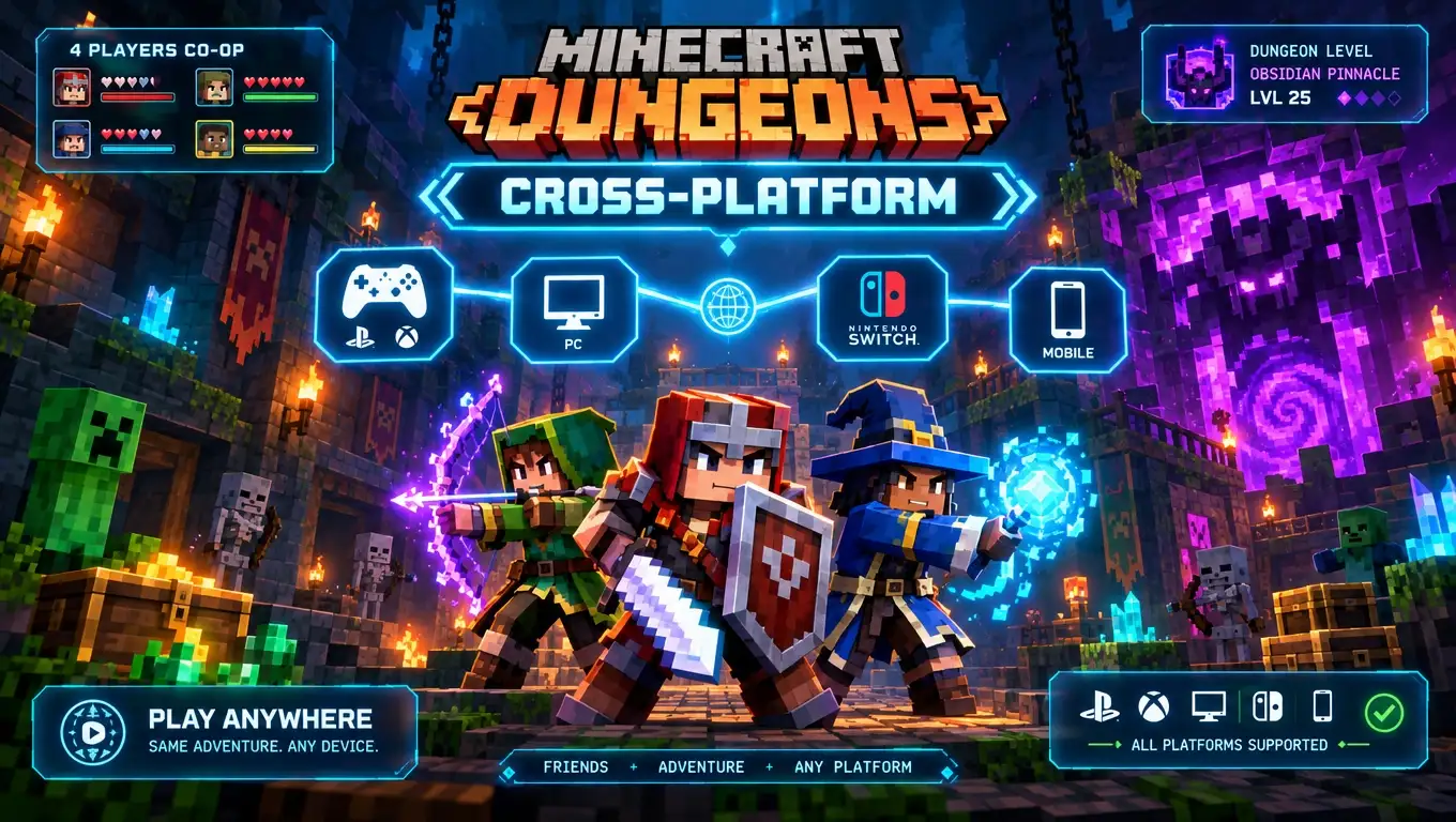 Is Minecraft Dungeons Cross-Platform