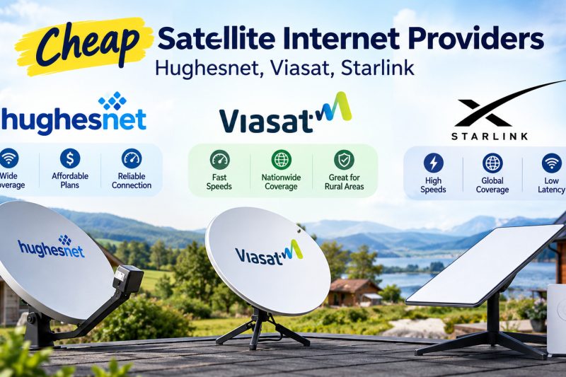 3 Cheap Satellite Internet Providers: Plans, Pros and Cons, Ratings, and Rural Coverage